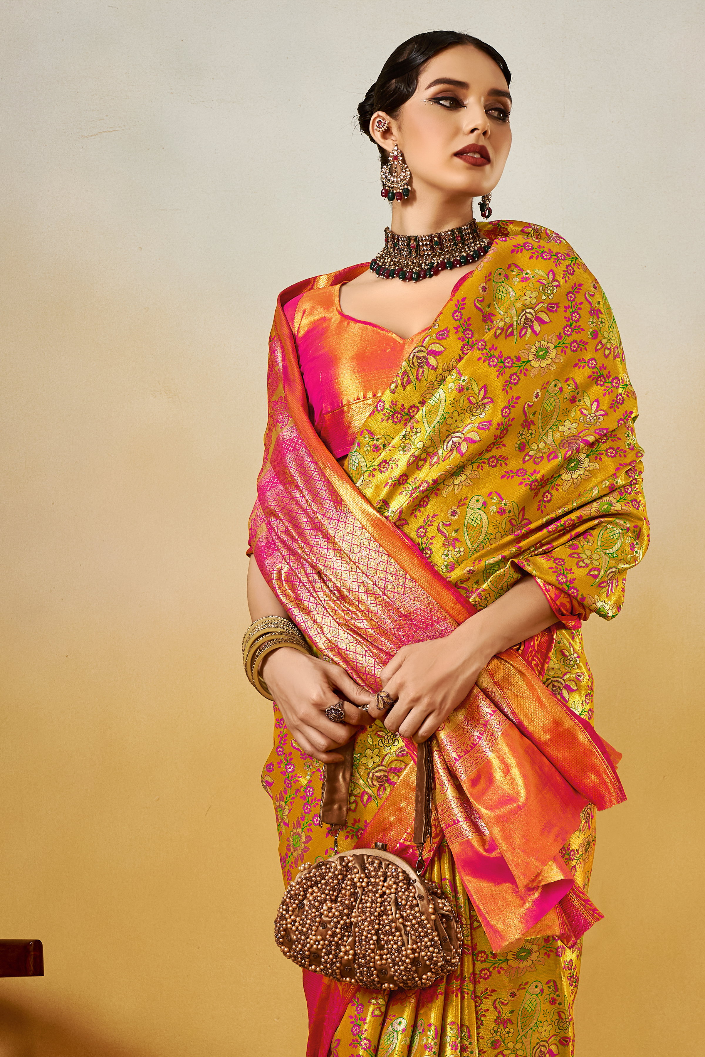 Dharmavaram Vol 16 Silk Zari Weaving Saree Collection