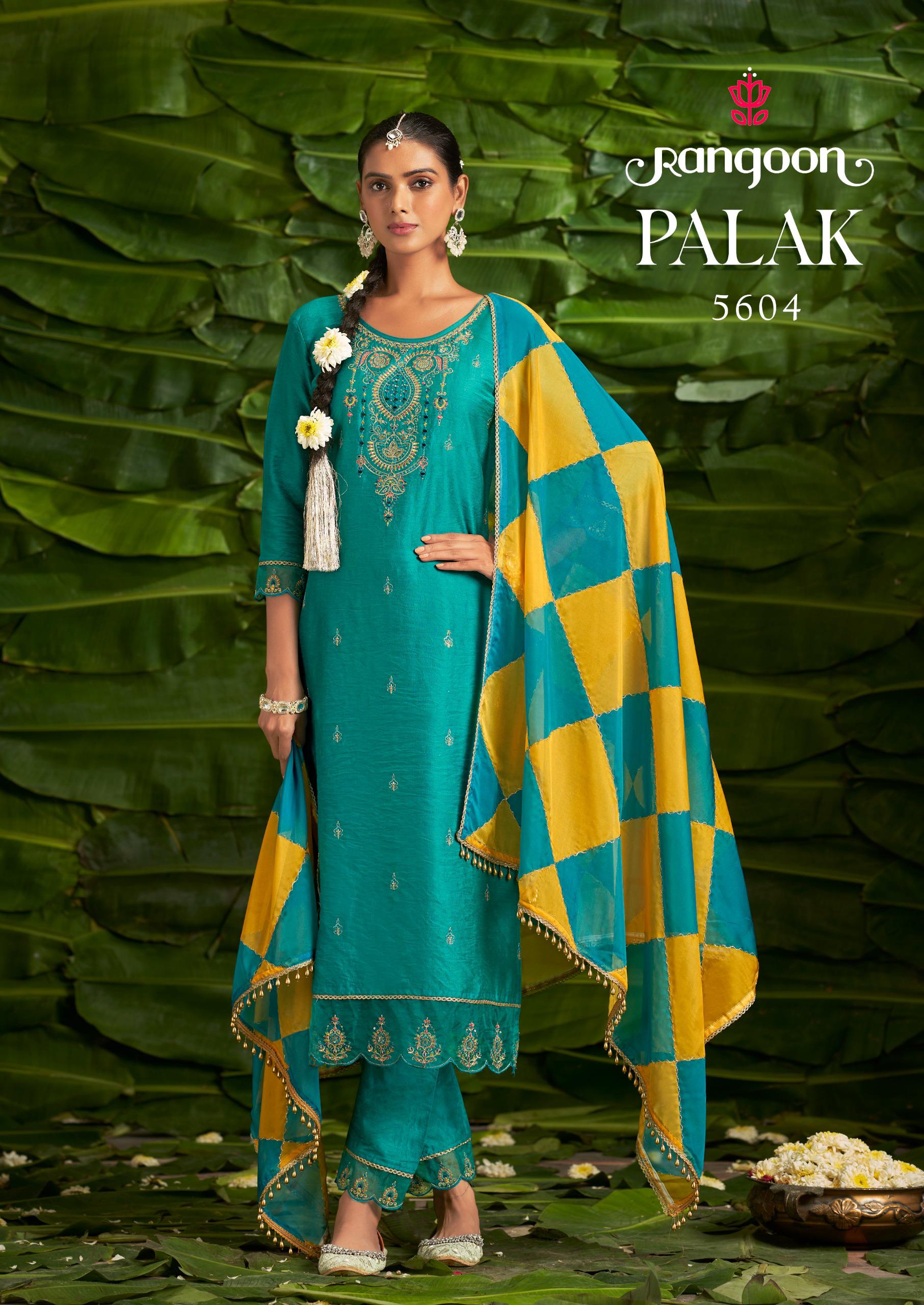 Rangoon Palak Kurti Bottom With Dupatta Collection