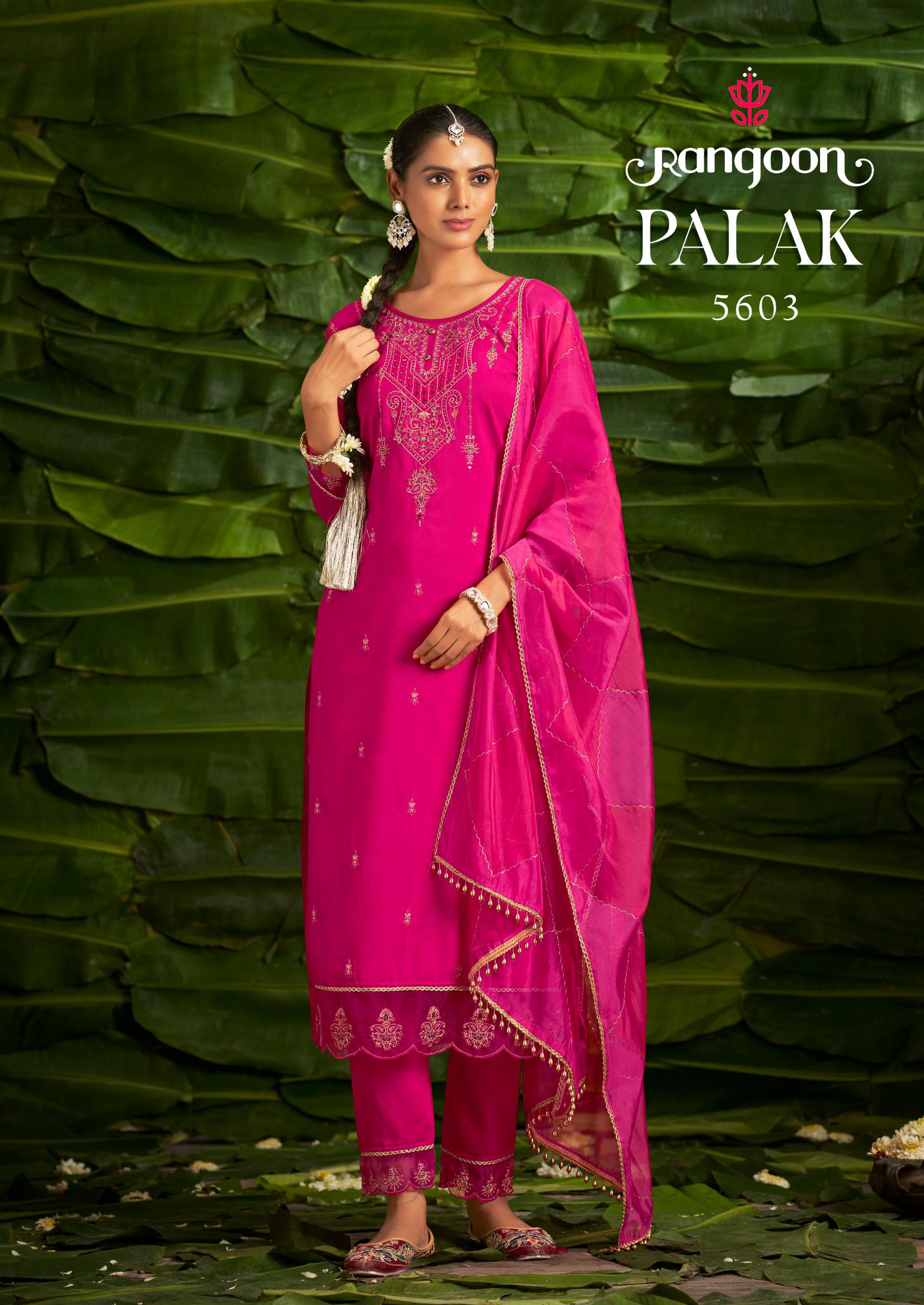 Rangoon Palak Kurti Bottom With Dupatta Collection