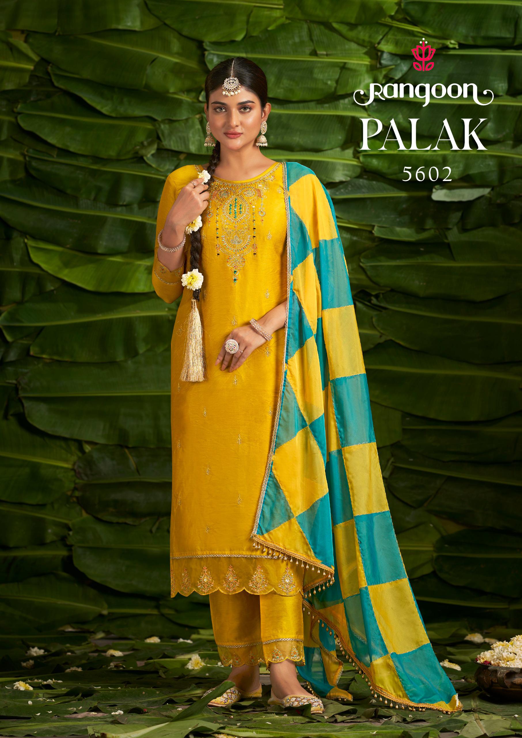 Rangoon Palak Kurti Bottom With Dupatta Collection