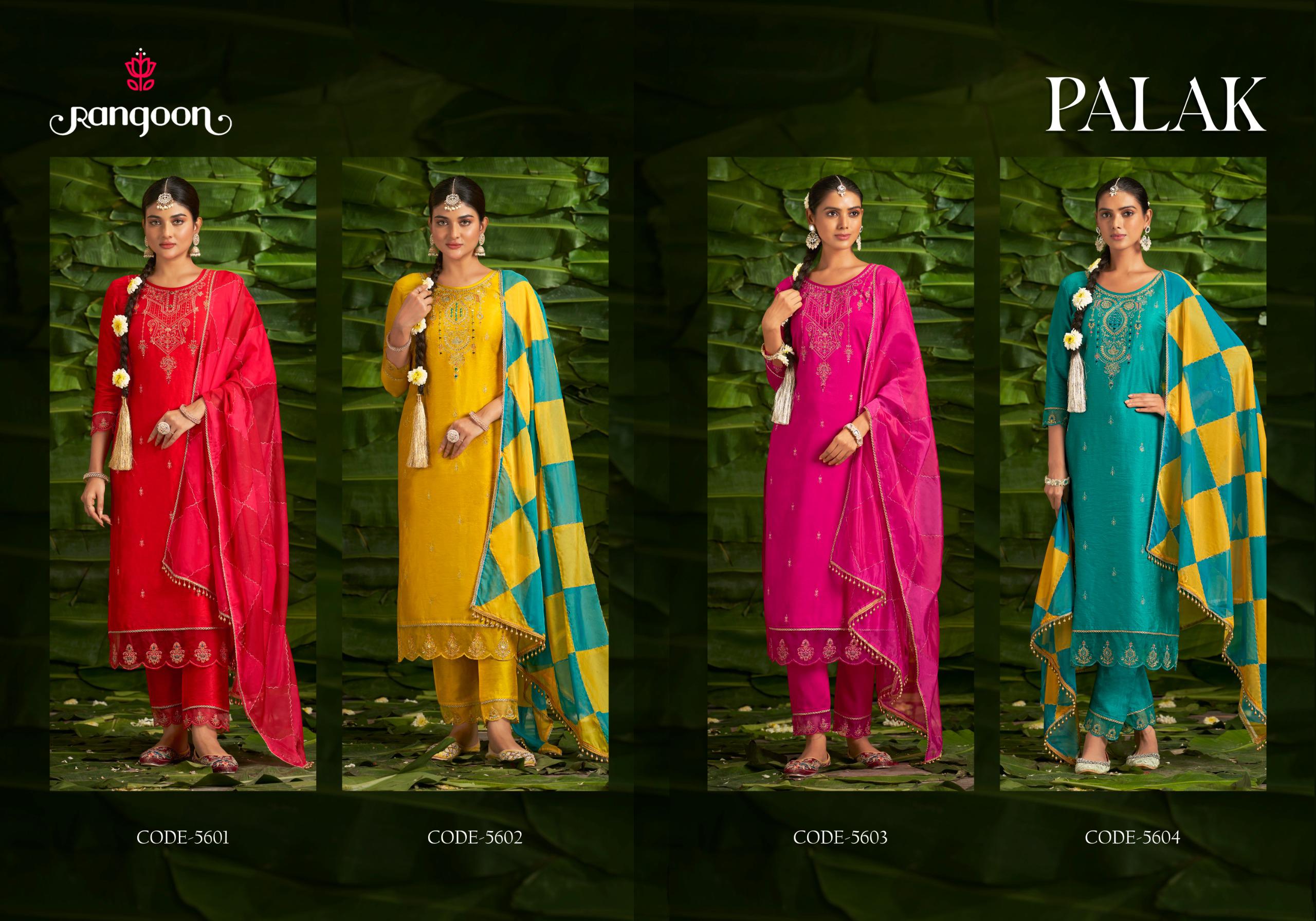 Rangoon Palak Kurti Bottom With Dupatta Collection