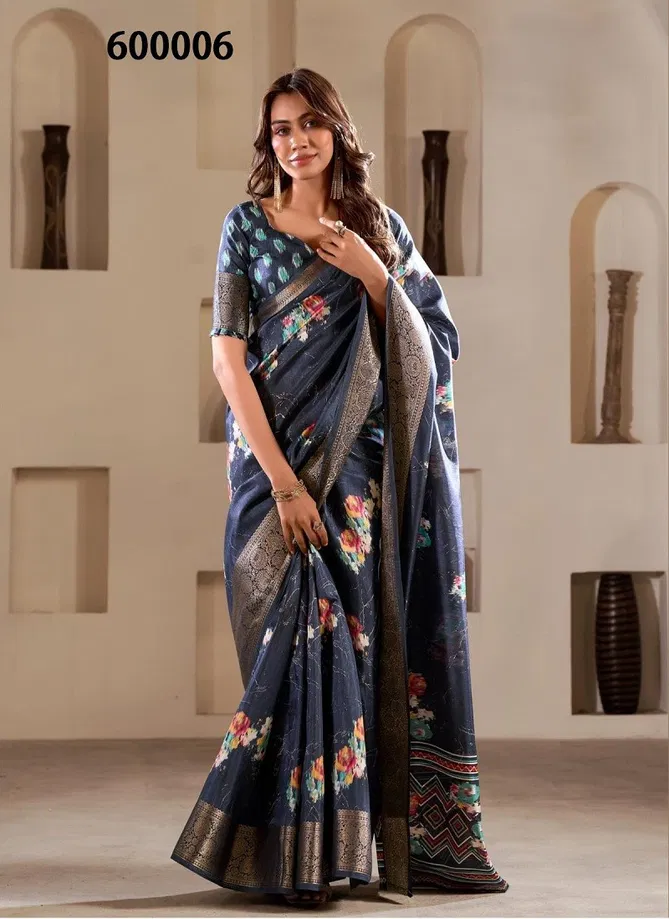 Grey Colour Litchi By Rajpath 600006 Soft Dola Silk Saree