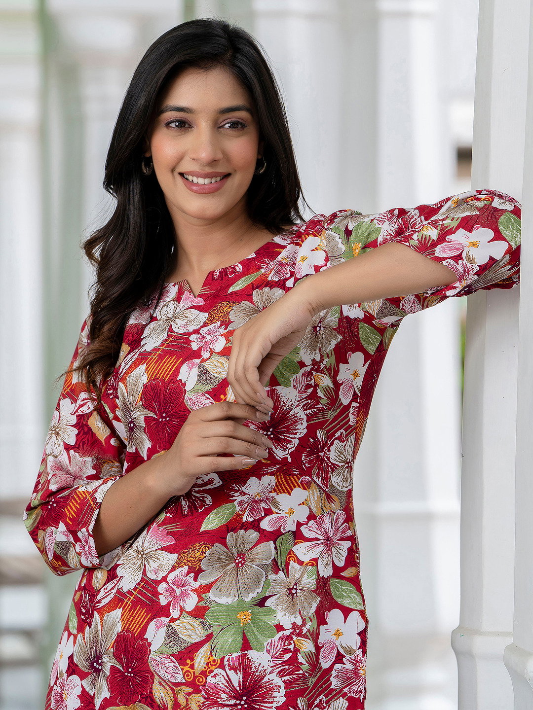 Heavy Ploy Rayon Printed Co Ord Set 001