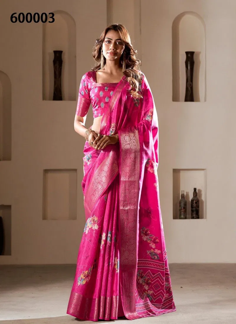 Rani Colour Litchi By Rajpath 600003 Soft Dola Silk Saree