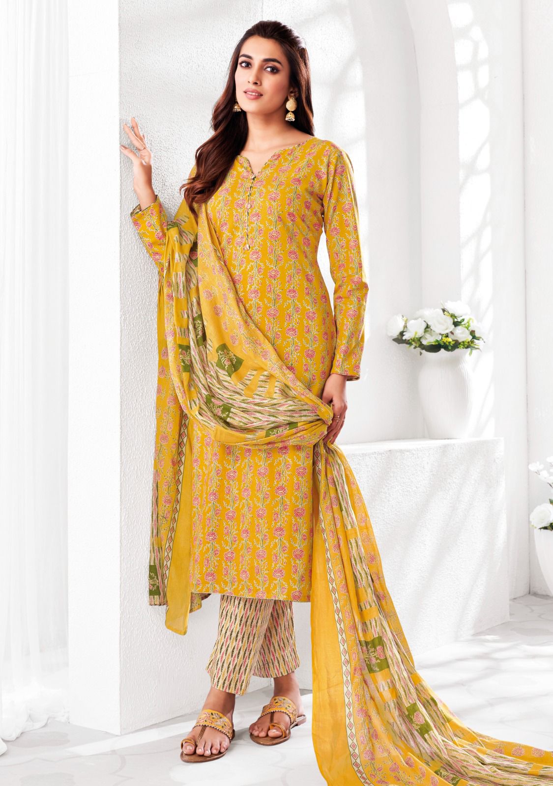 Suryajyoti Poshak Vol 5 Cotton Printed Dress Material