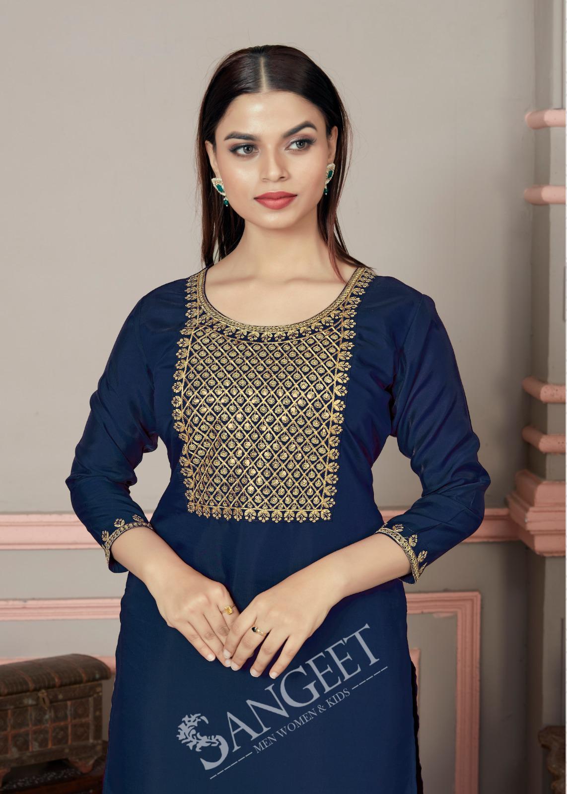 Roman Silk Casual Wear Top Collection 