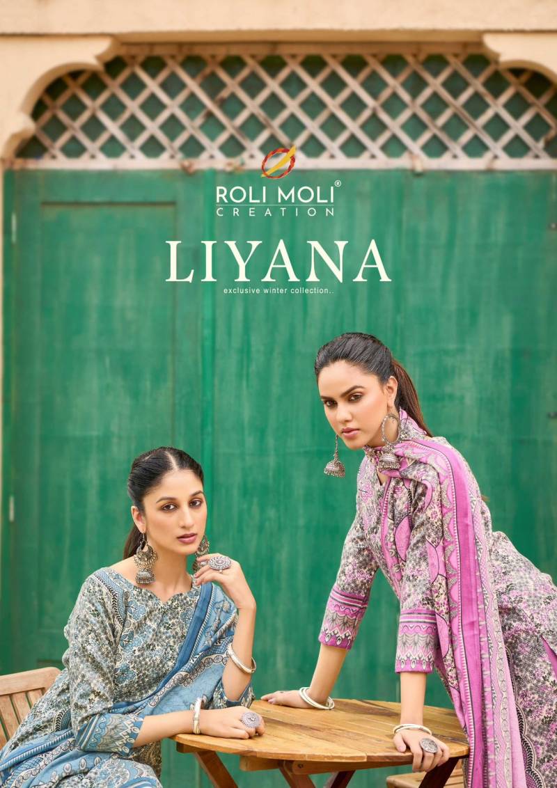 Roli Moli Liyana Pashmina Dress Material Collection