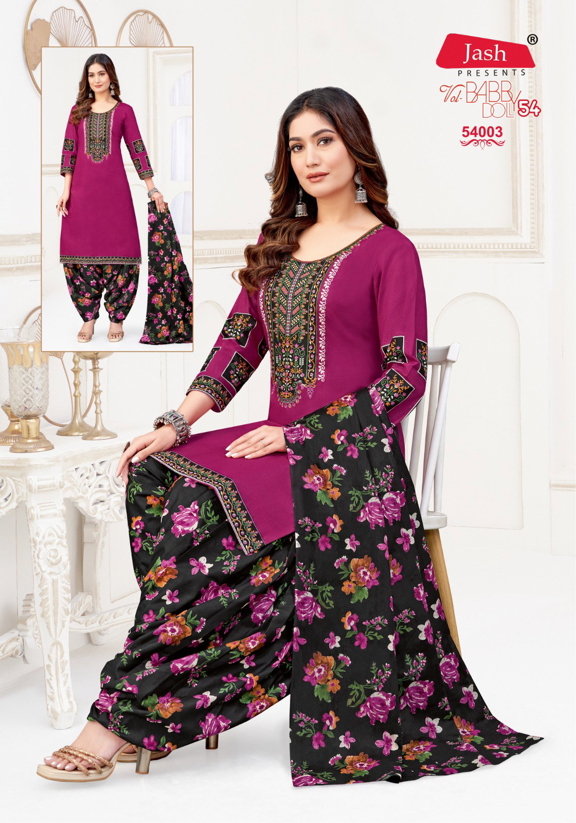 Jash Baby Doll Vol 54 Daily Wear Cotton Dress Material Collection