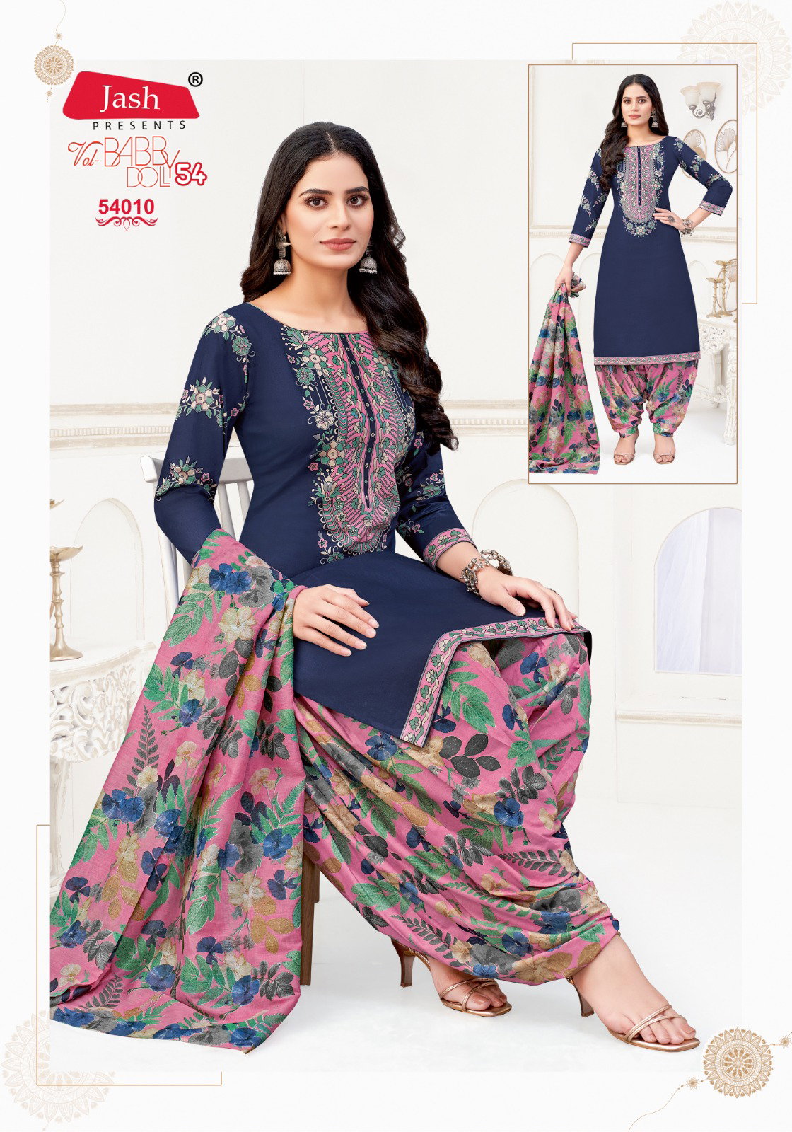 Jash Baby Doll Vol 54 Daily Wear Cotton Dress Material Collection