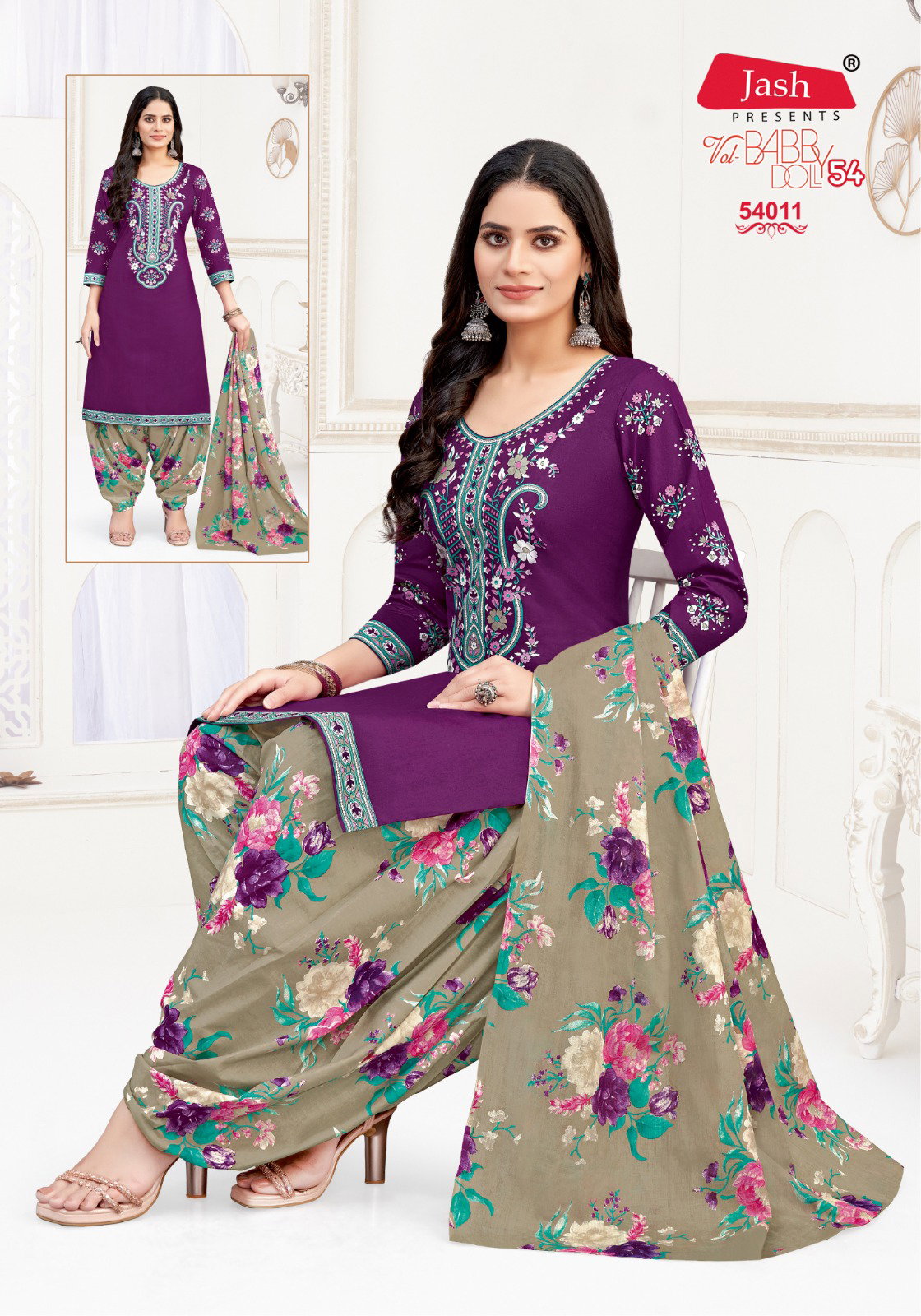 Jash Baby Doll Vol 54 Daily Wear Cotton Dress Material Collection
