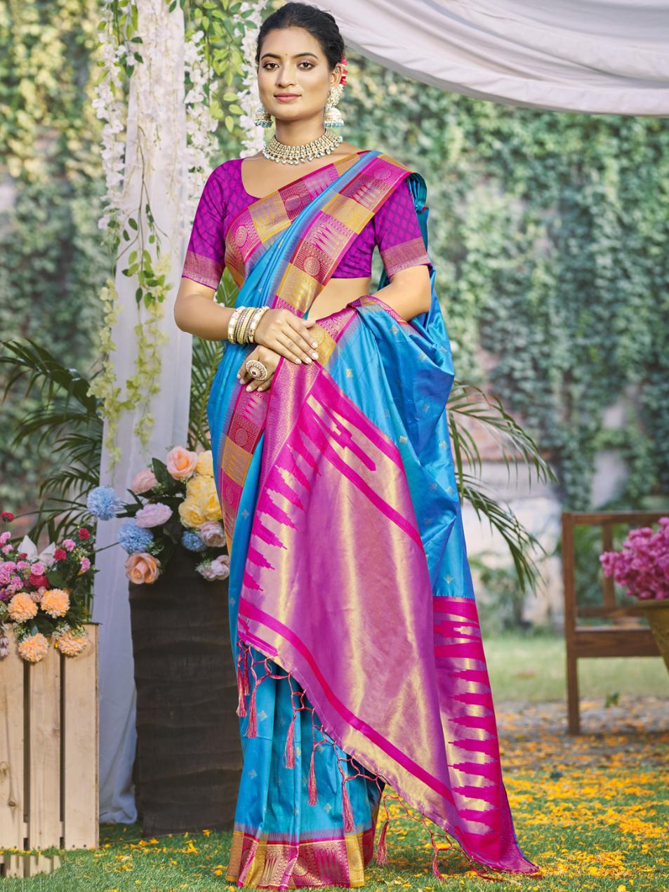 Bunawat Divya Prabha Silk Festive Wear Saree Collection