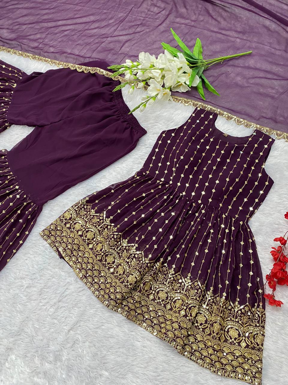 Designer DC-G52 Readymade Sharara Pair With Dupatta Wholesale Collection 