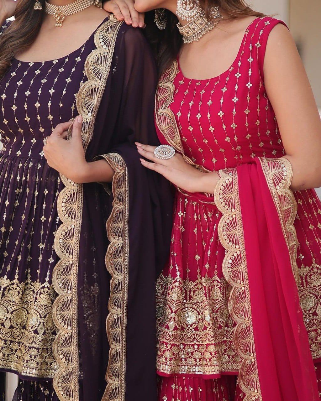 Designer DC-G52 Readymade Sharara Pair With Dupatta Wholesale Collection 