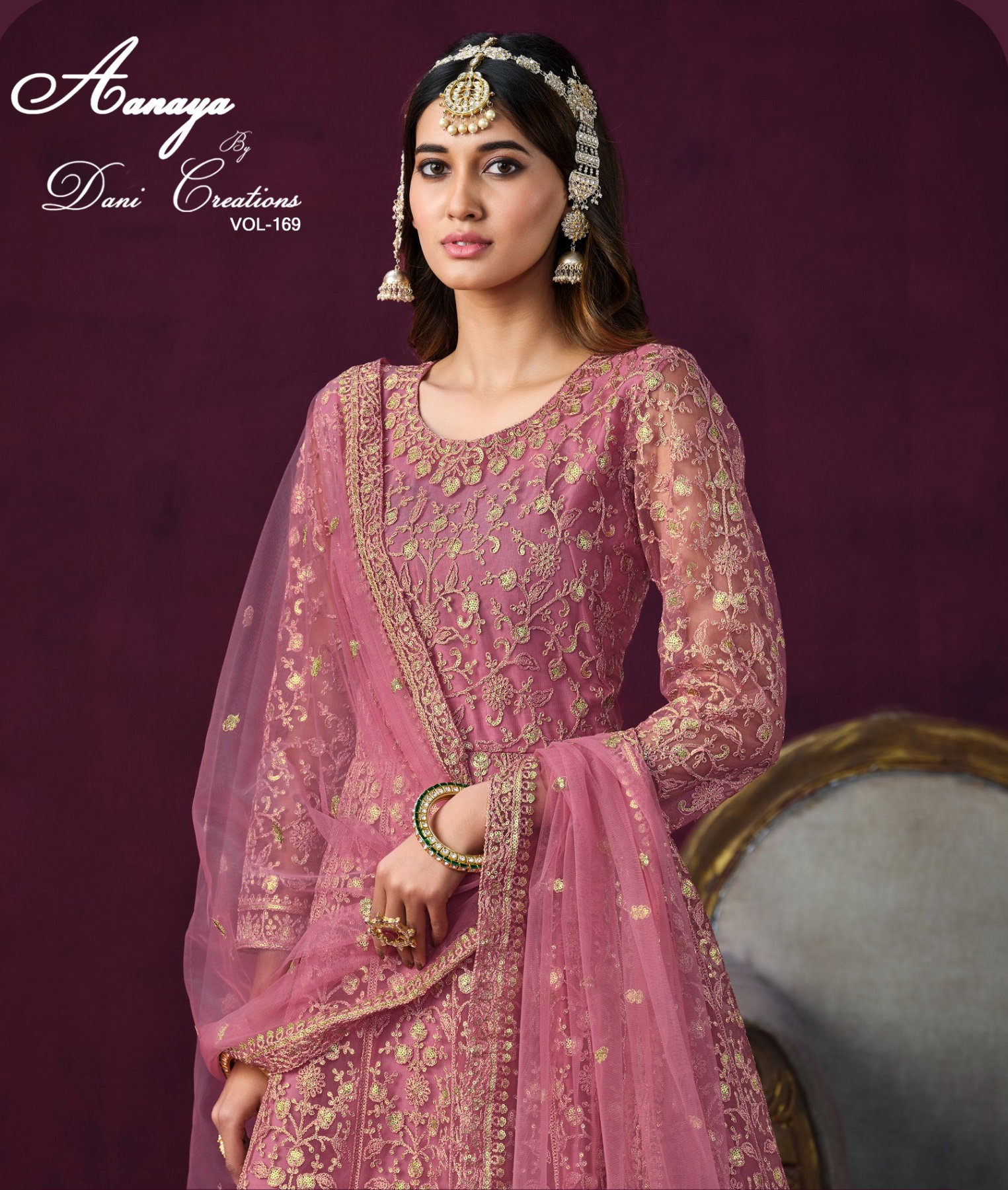 Dani Aanaya Vol 169 Heavy Designer Net Wedding Wear Salwar Suit Collection