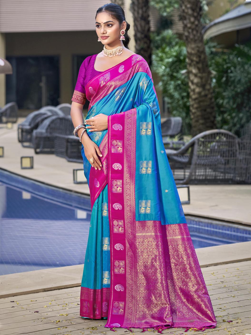 Bunawat Vijaya Silk Festival Wear Saree Collection