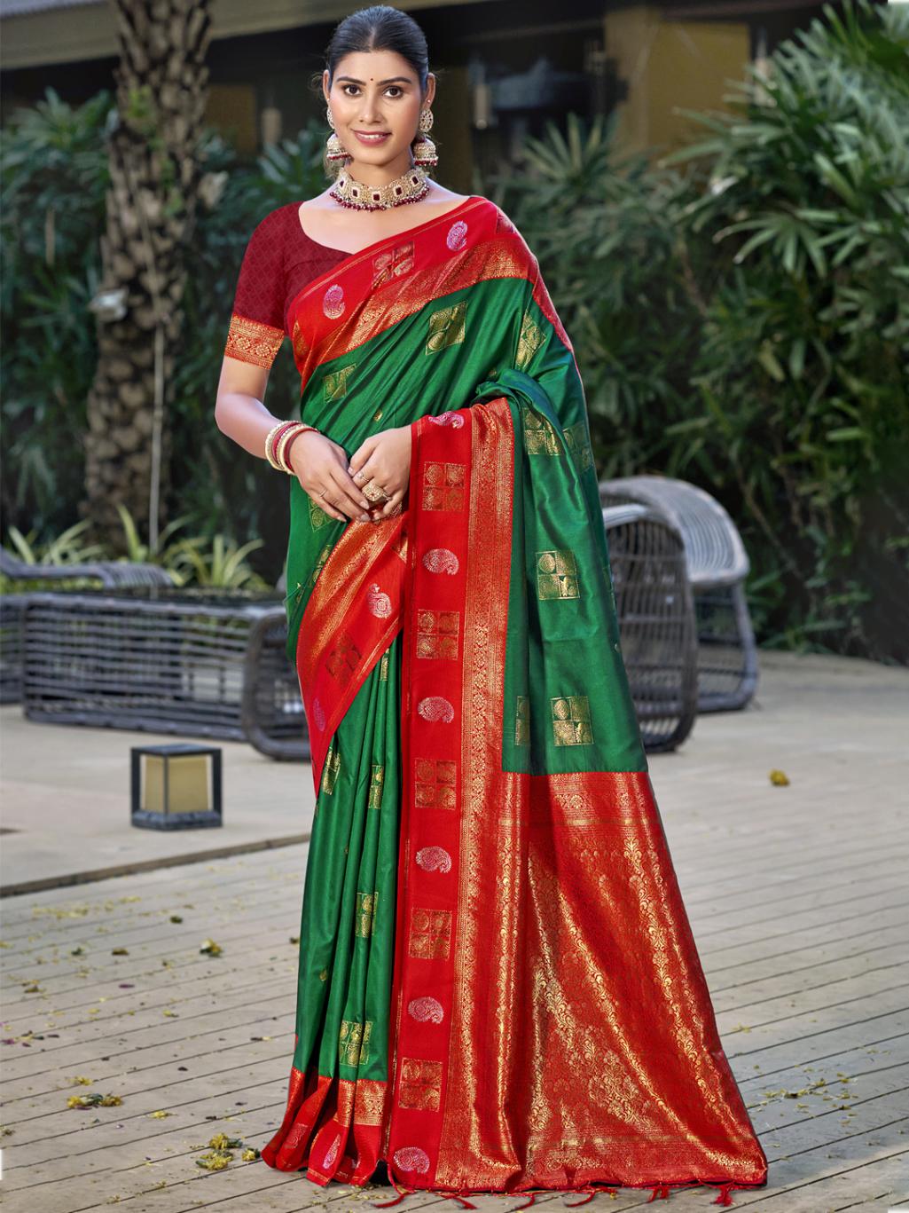 Bunawat Vijaya Silk Festival Wear Saree Collection