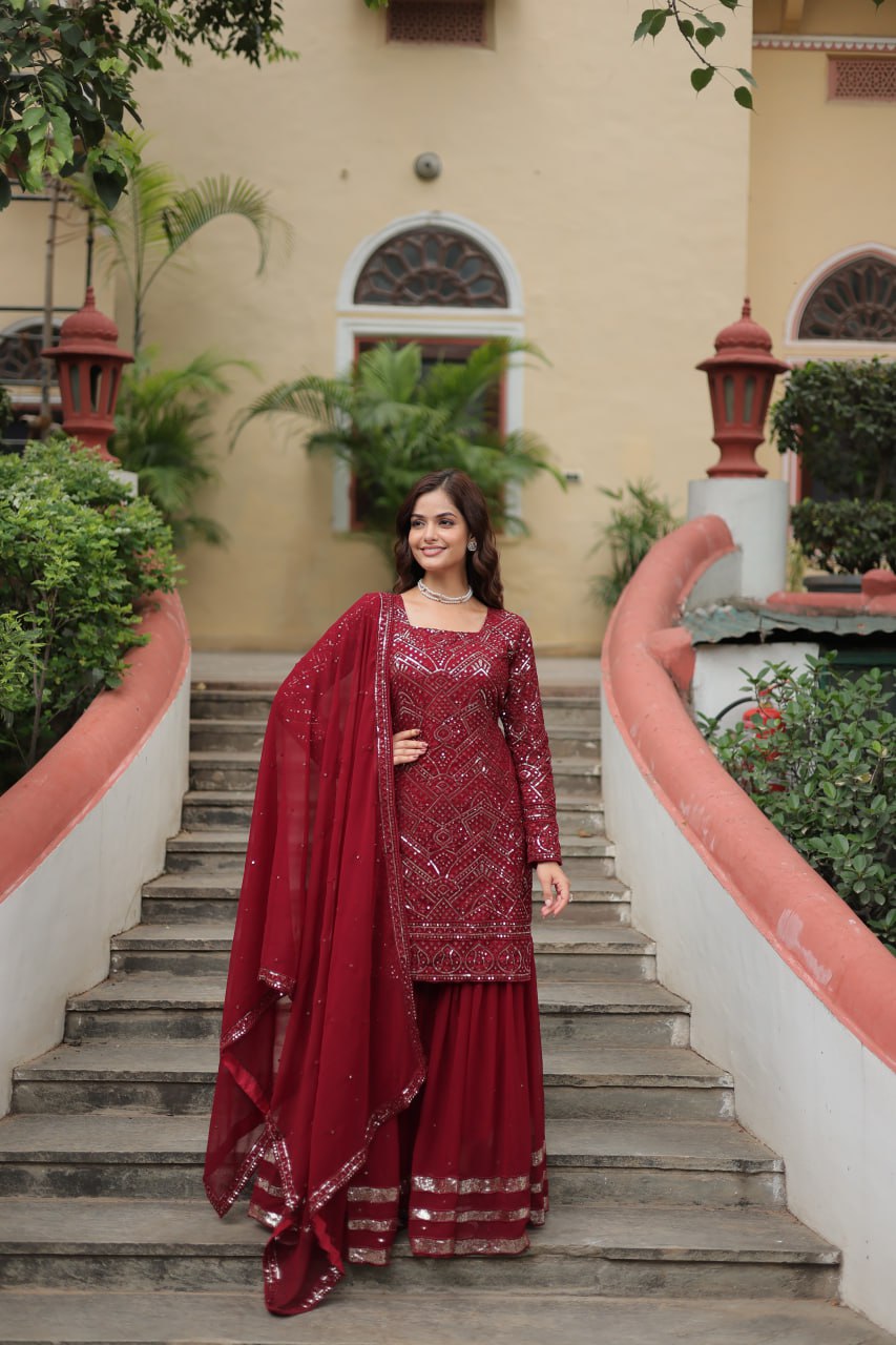 Anamika Vol 140 Kurti Sharara With Dupatta Collection