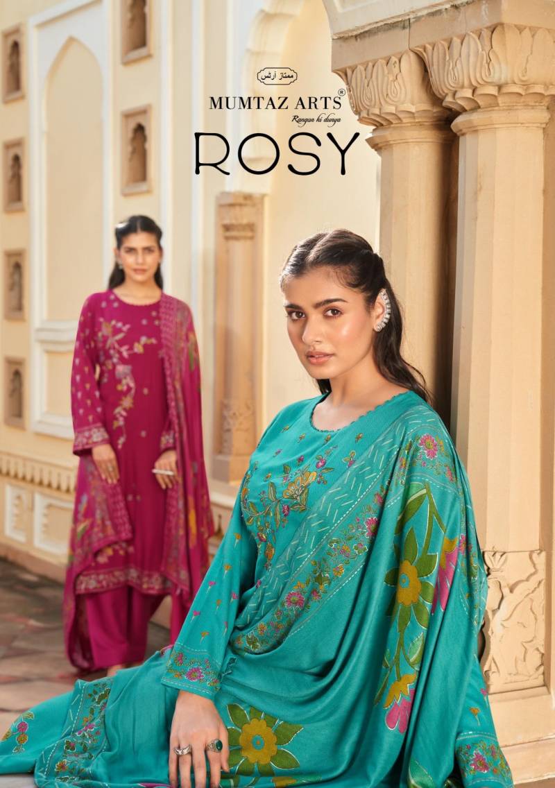 Mumtaz Rosy Viscose Pashmina Printed Dress Material