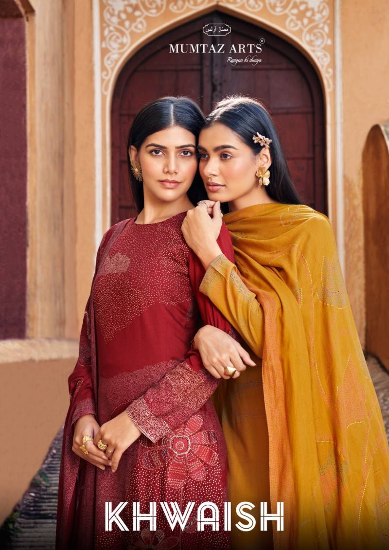 Mumtaz Khwaish Viscose Pashmina Printed Dress Material