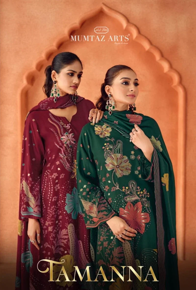Mumtaz Tamanna Viscose Pashmina Printed Dress Material