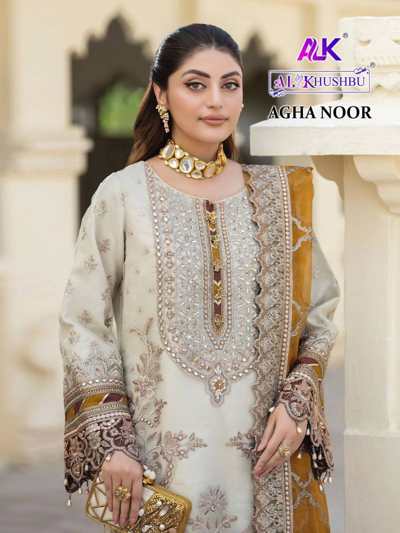 Al Khushbu Agha Noor Georgette Pakistani Salwar Suits