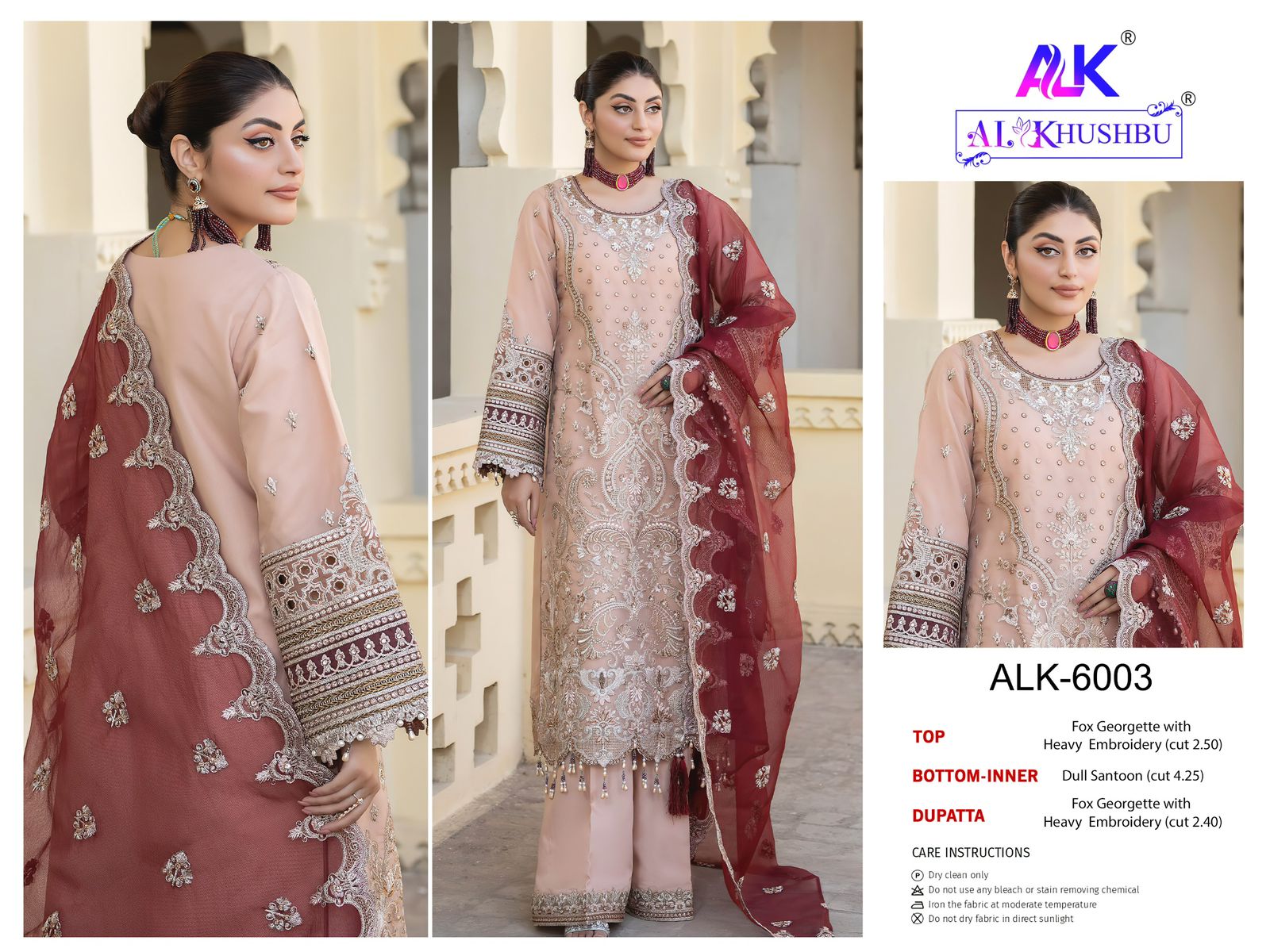 Al Khushbu Agha Noor Georgette Pakistani Salwar Suits