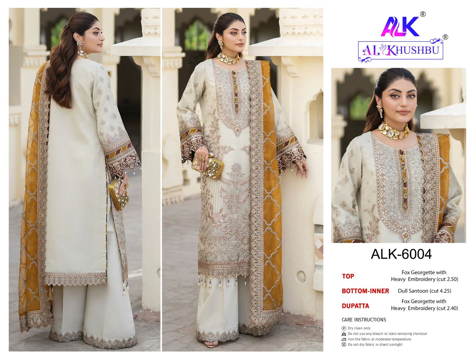 Al Khushbu Agha Noor Georgette Pakistani Salwar Suits