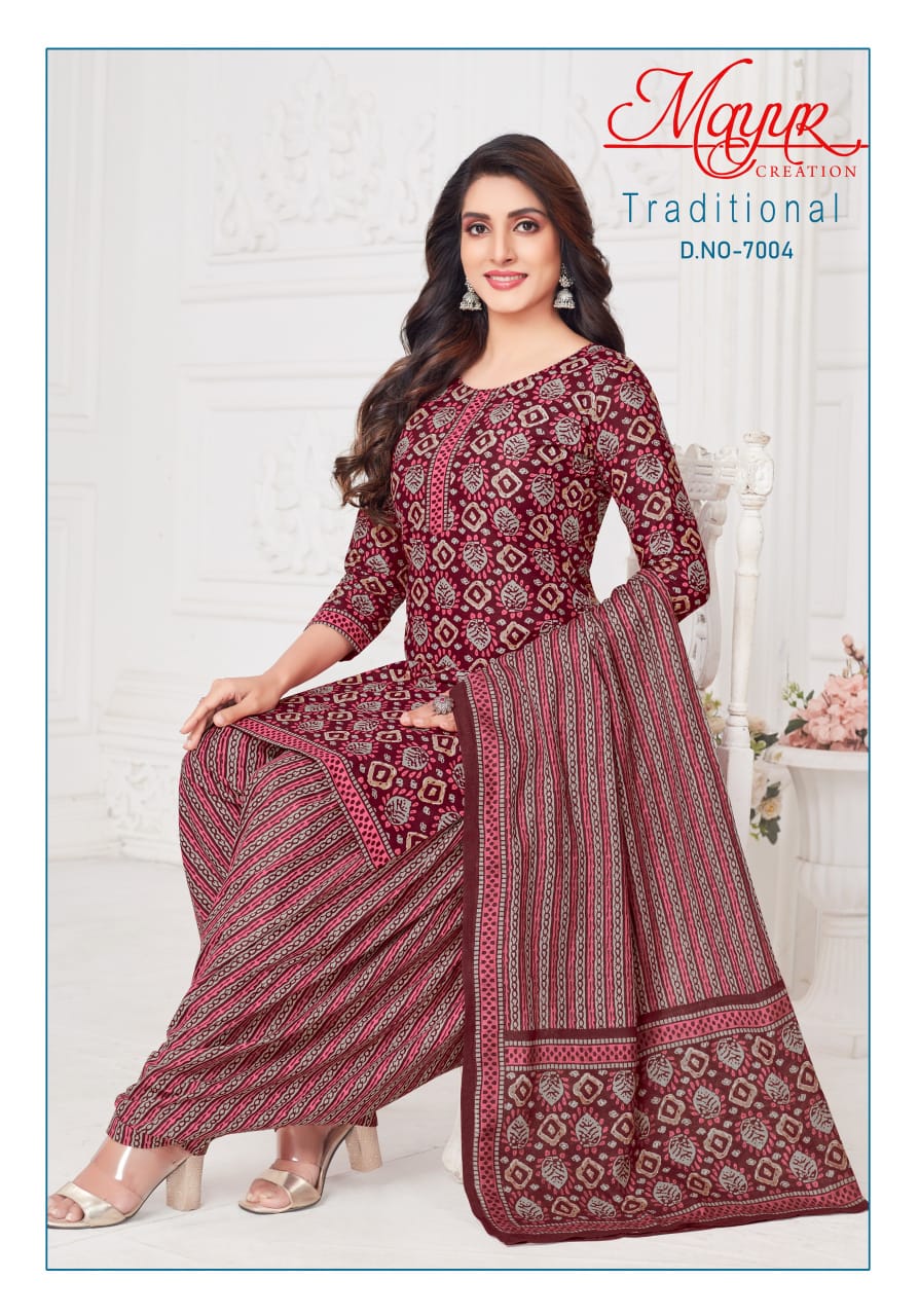 Mayur Traditional Vol 7 Cotton Dress Material Collection