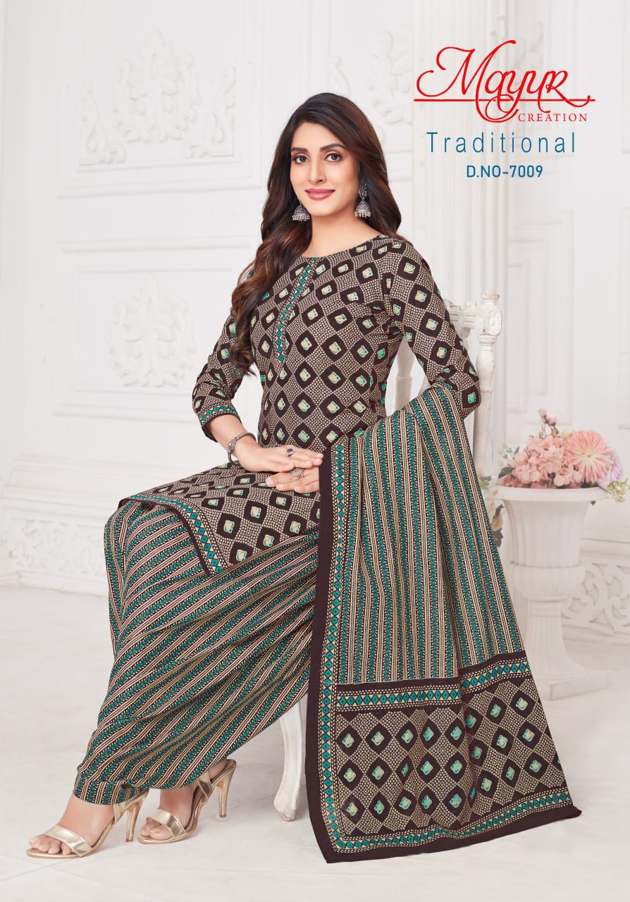 Mayur Traditional Vol 7 Cotton Dress Material Collection