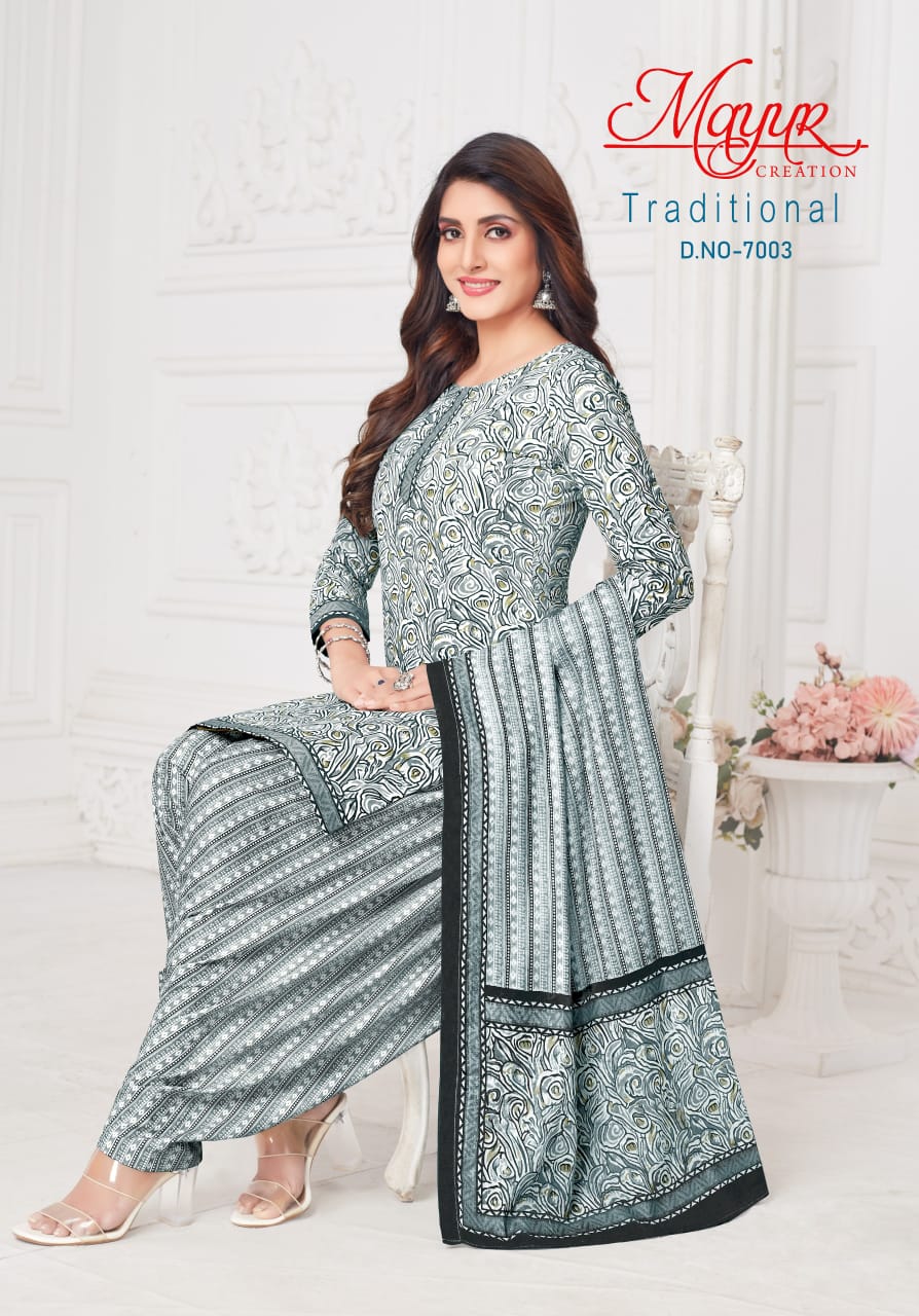 Mayur Traditional Vol 7 Cotton Dress Material Collection
