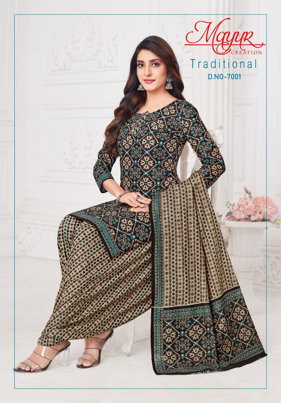 Mayur Traditional Vol 7 Cotton Dress Material Collection