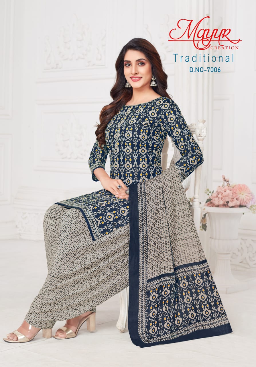 Mayur Traditional Vol 7 Cotton Dress Material Collection