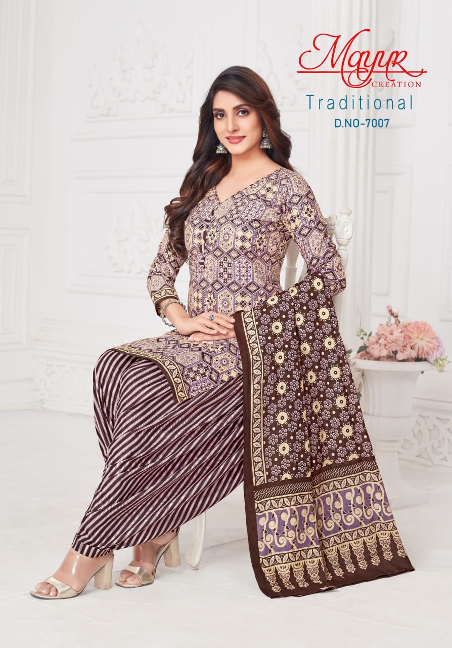 Mayur Traditional Vol 7 Cotton Dress Material Collection
