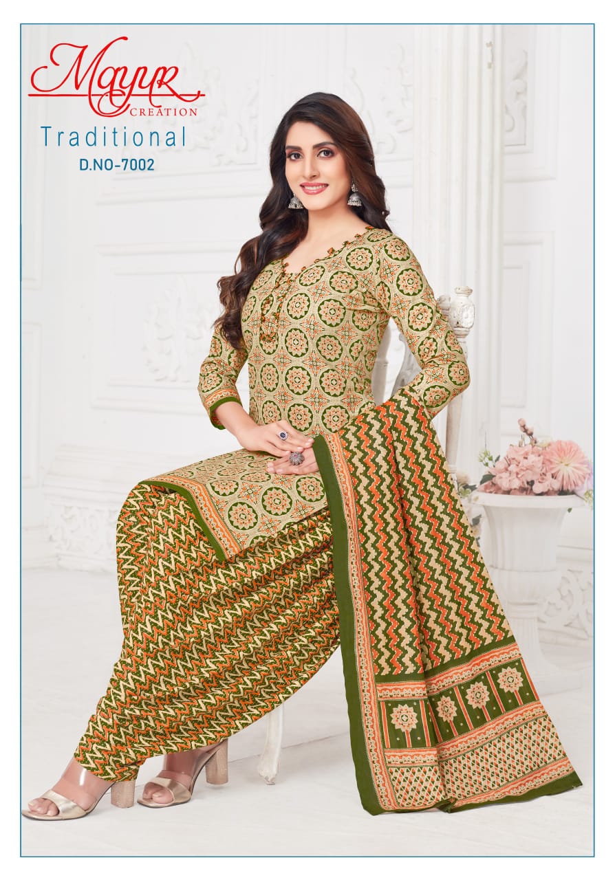 Mayur Traditional Vol 7 Cotton Dress Material Collection
