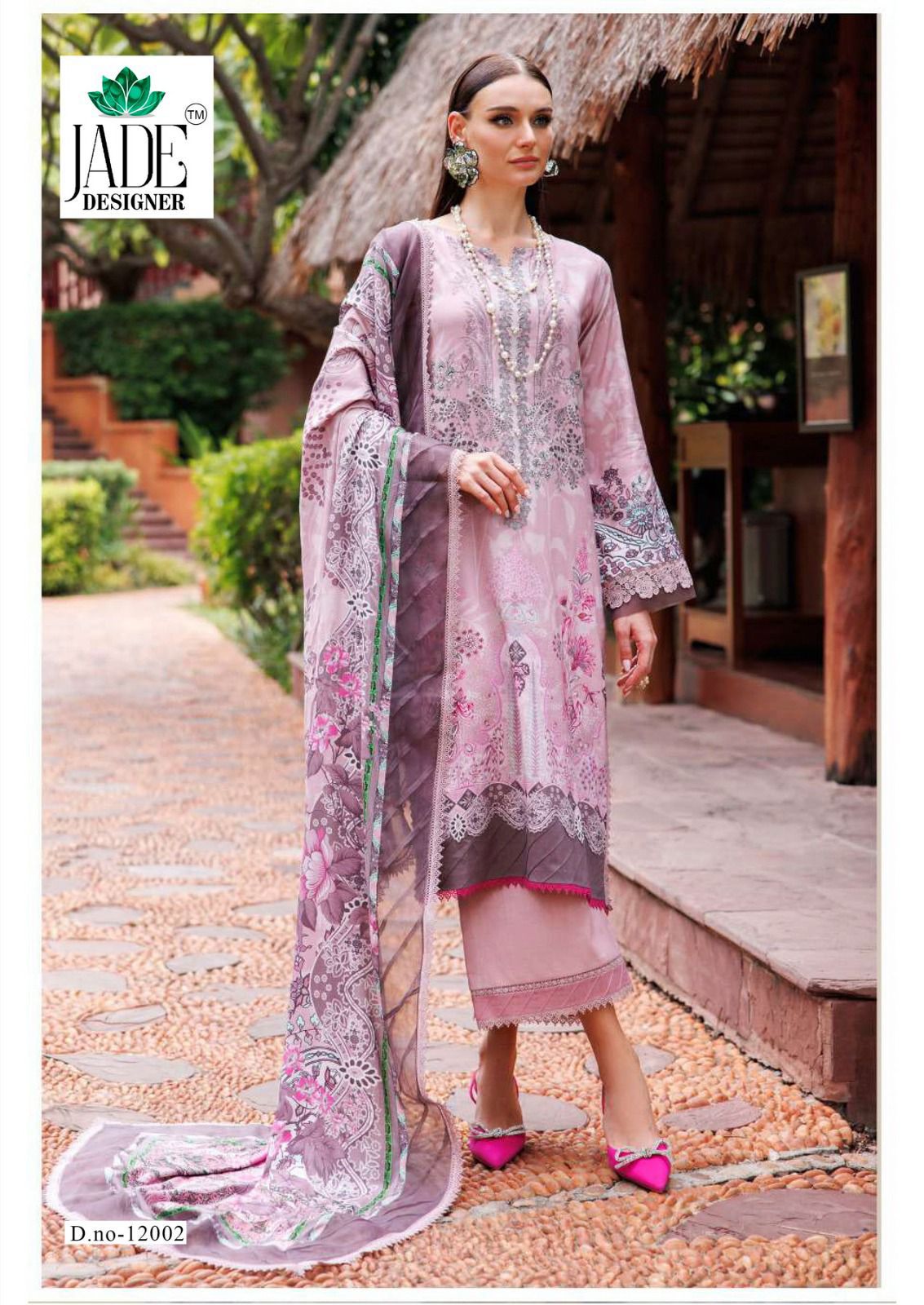 Jade Crimsons Vol 12 Exclusive Heavy Lawn Dress Material Collection