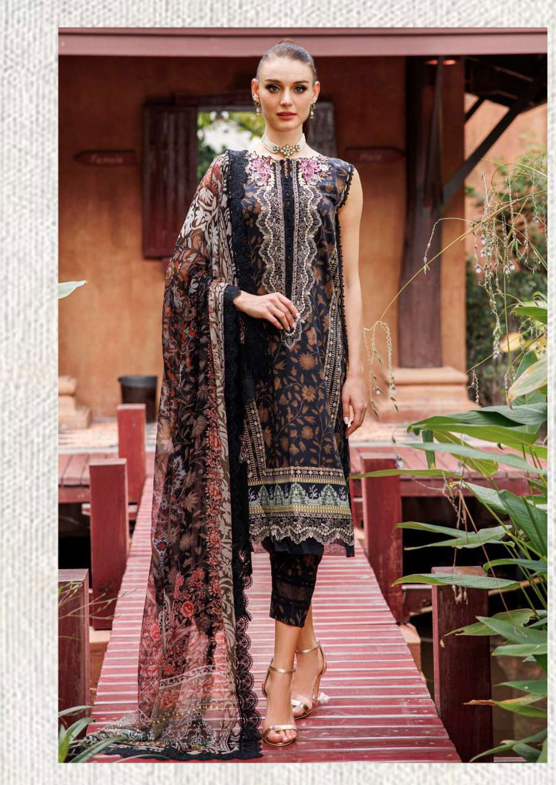 Jade Crimsons Vol 12 Exclusive Heavy Lawn Dress Material Collection