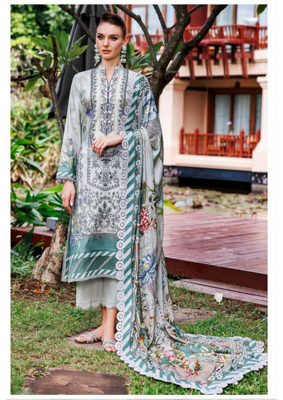 Jade Crimsons Vol 12 Exclusive Heavy Lawn Dress Material Collection