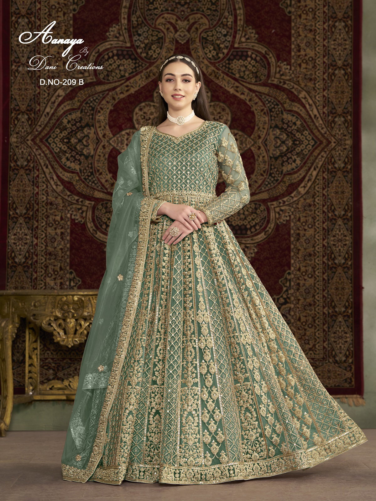 Aanaya Vol 209 Net Fancy Gown Collection