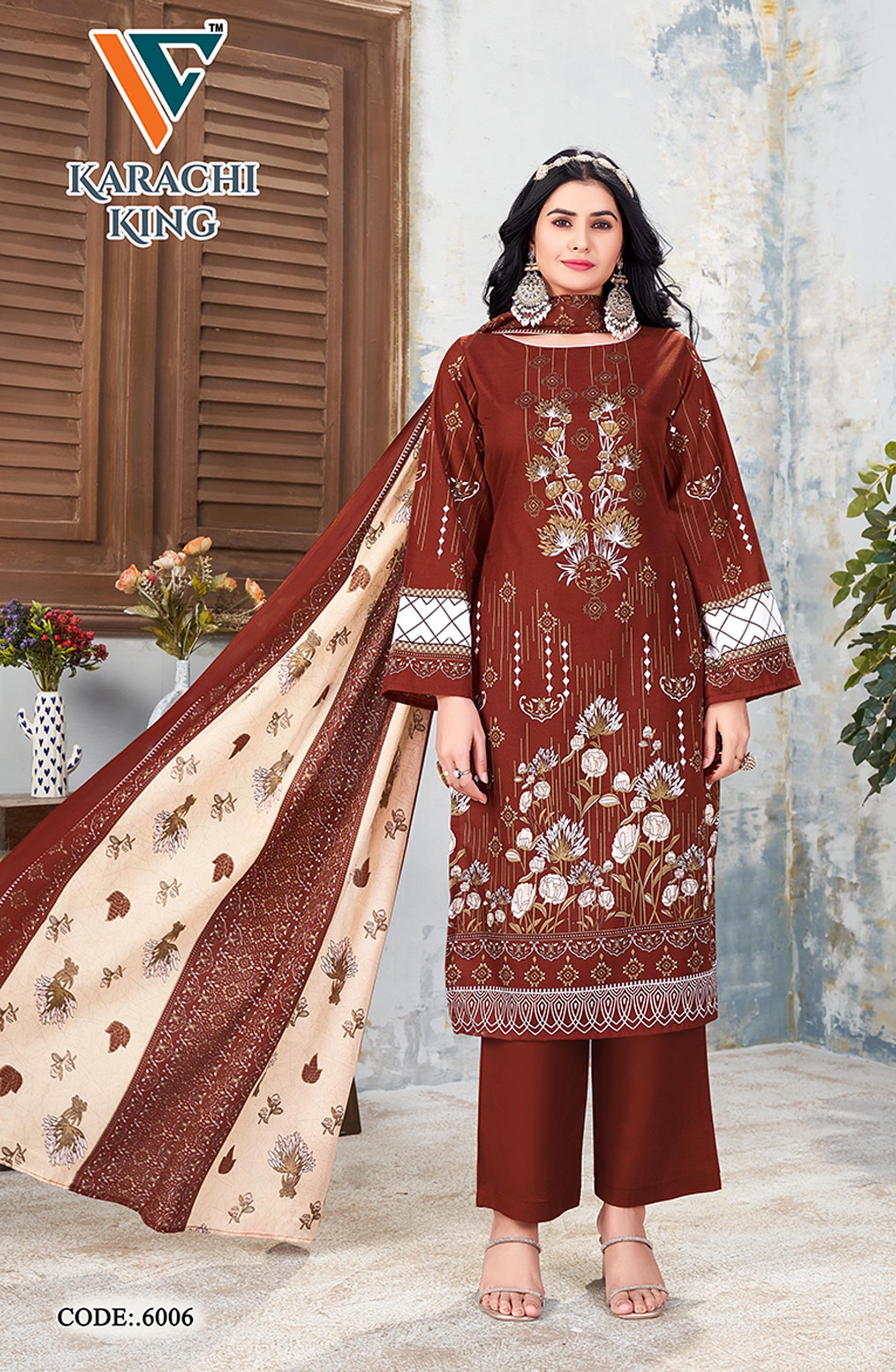 Vandana C Karachi King Vol 6 Dress Material Collection