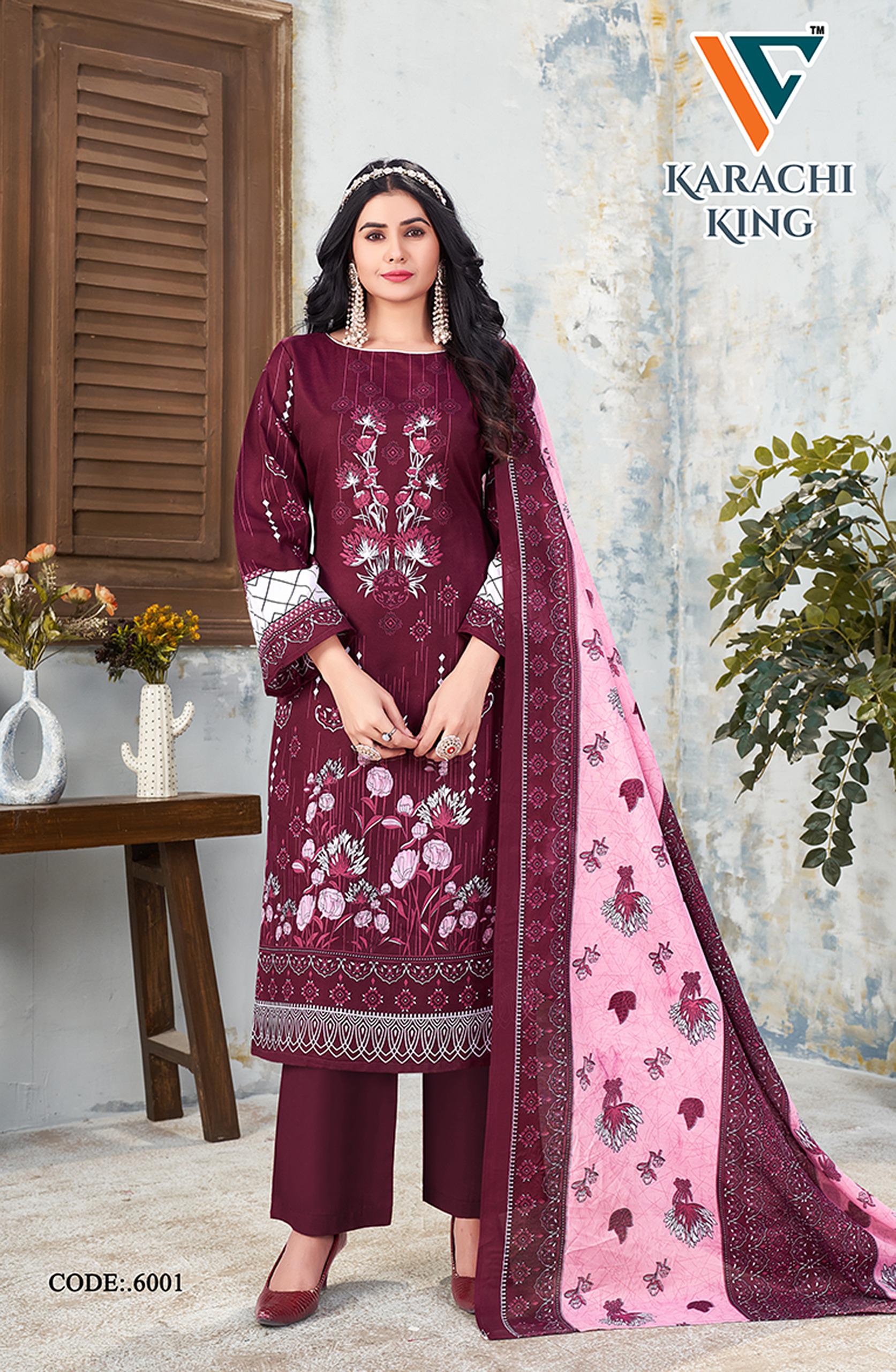 Vandana C Karachi King Vol 6 Dress Material Collection