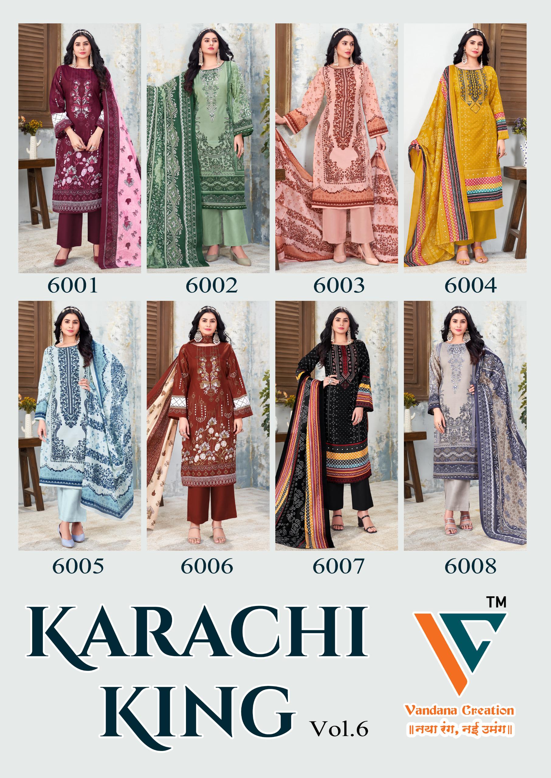 Vandana C Karachi King Vol 6 Dress Material Collection