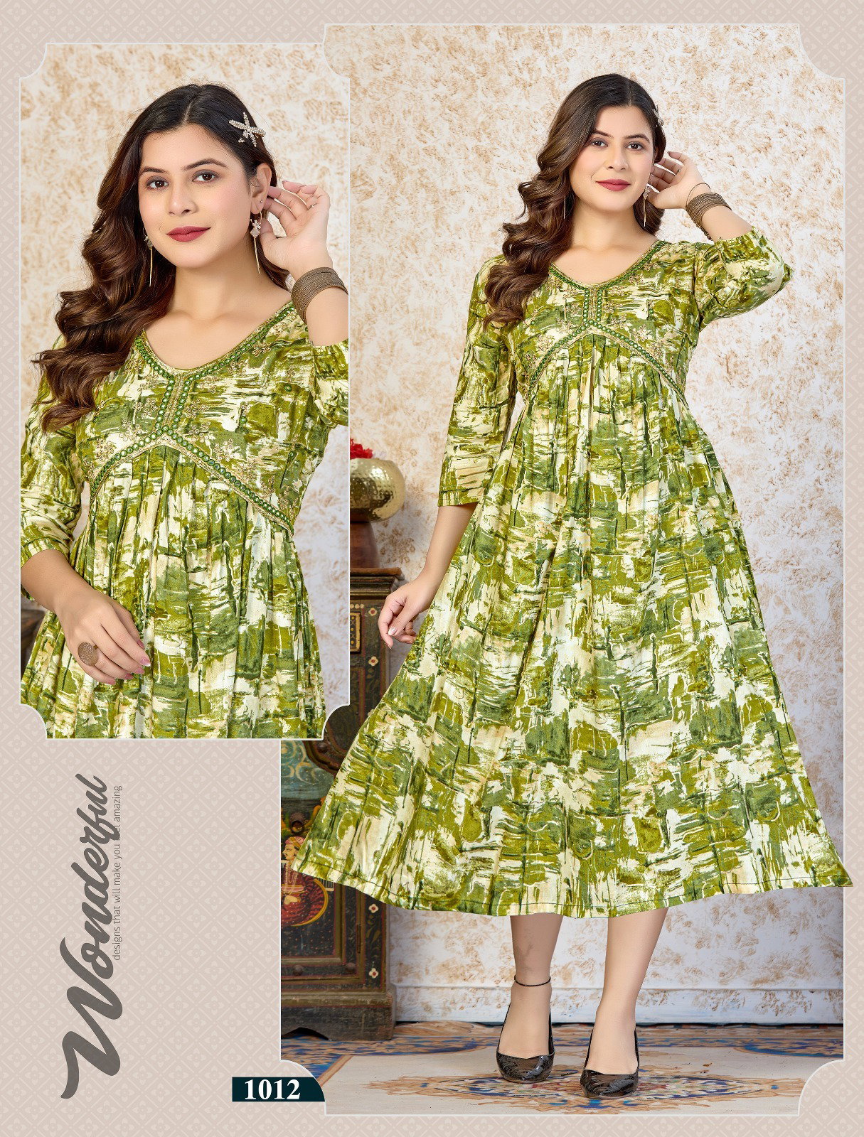 Trendy Be Bloom Rayon Printed Kurti Collection