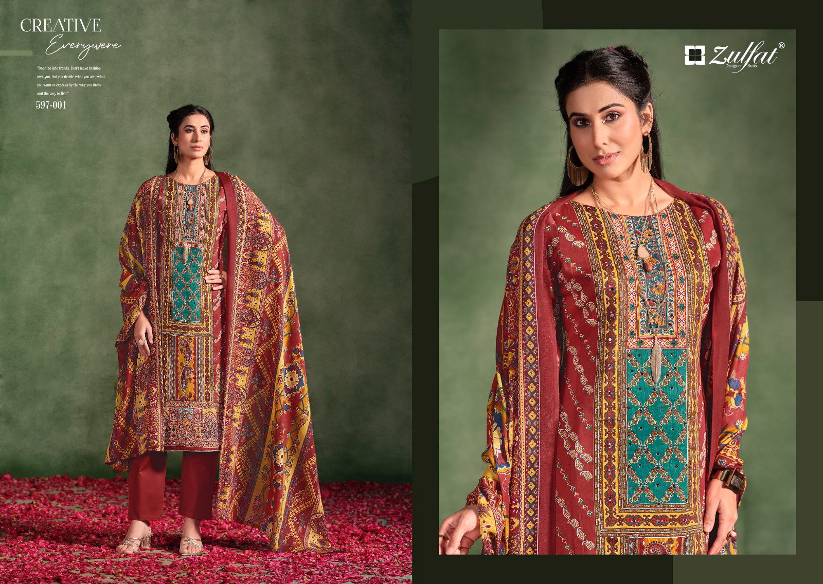 Zulfat Raabta Vol 2 Jam Cotton Dress Material Collection