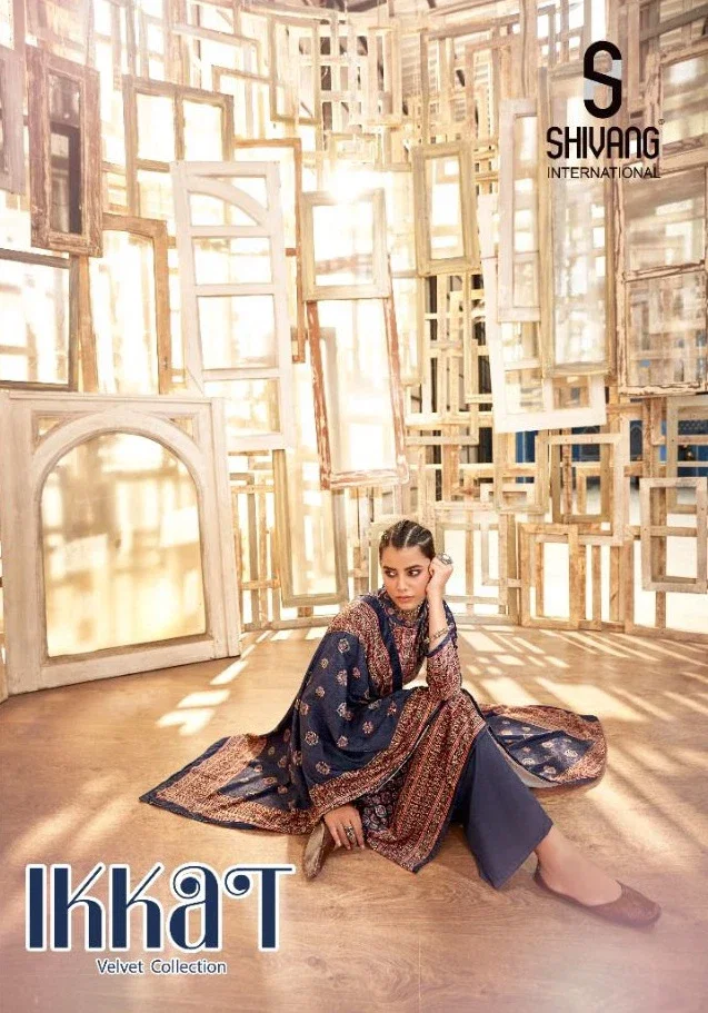 Shivang Ikkat Velvet Digital Printed Salwar Kameez Collection
