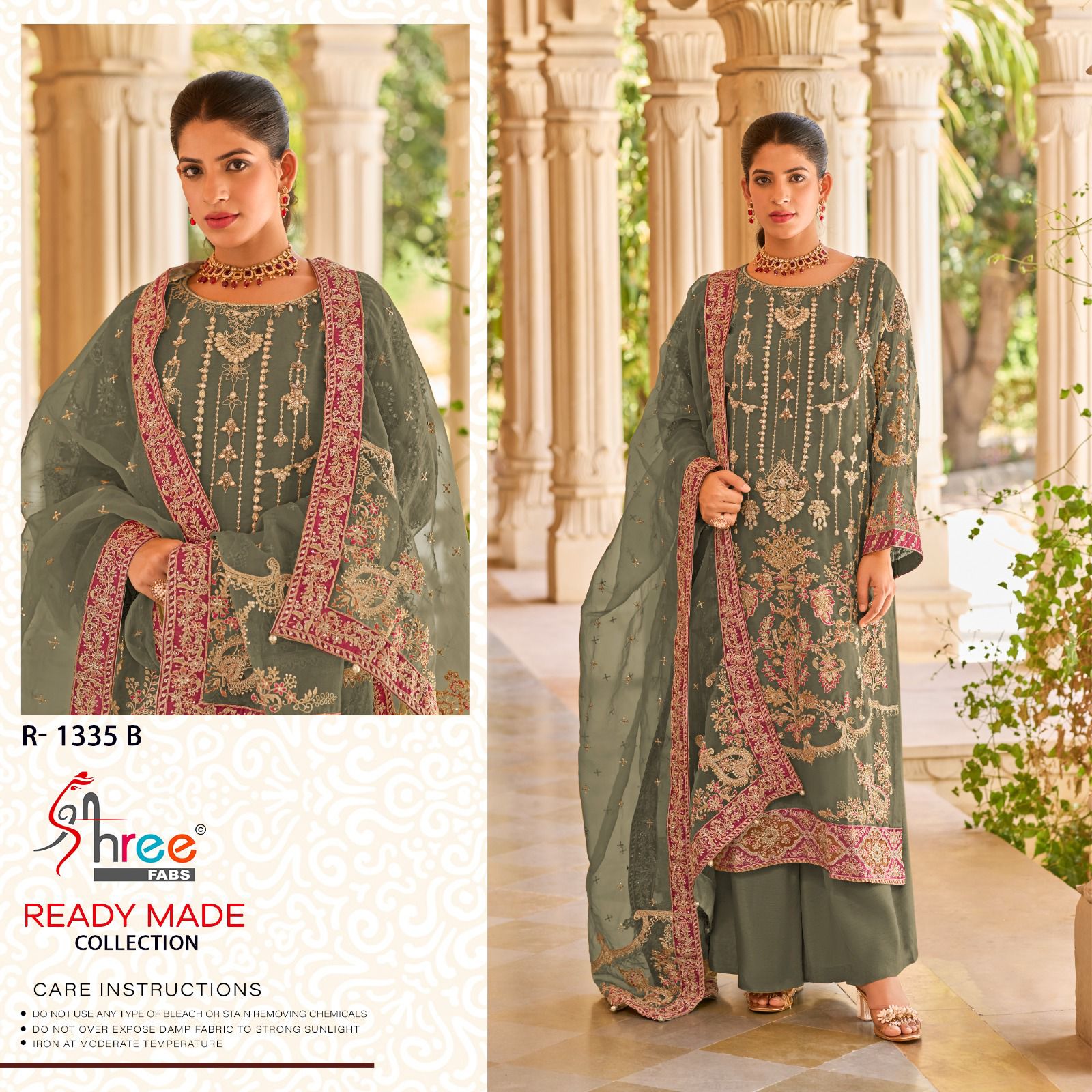 Shree R 1335 A To D Ready Made Pakistani Salwar Suits