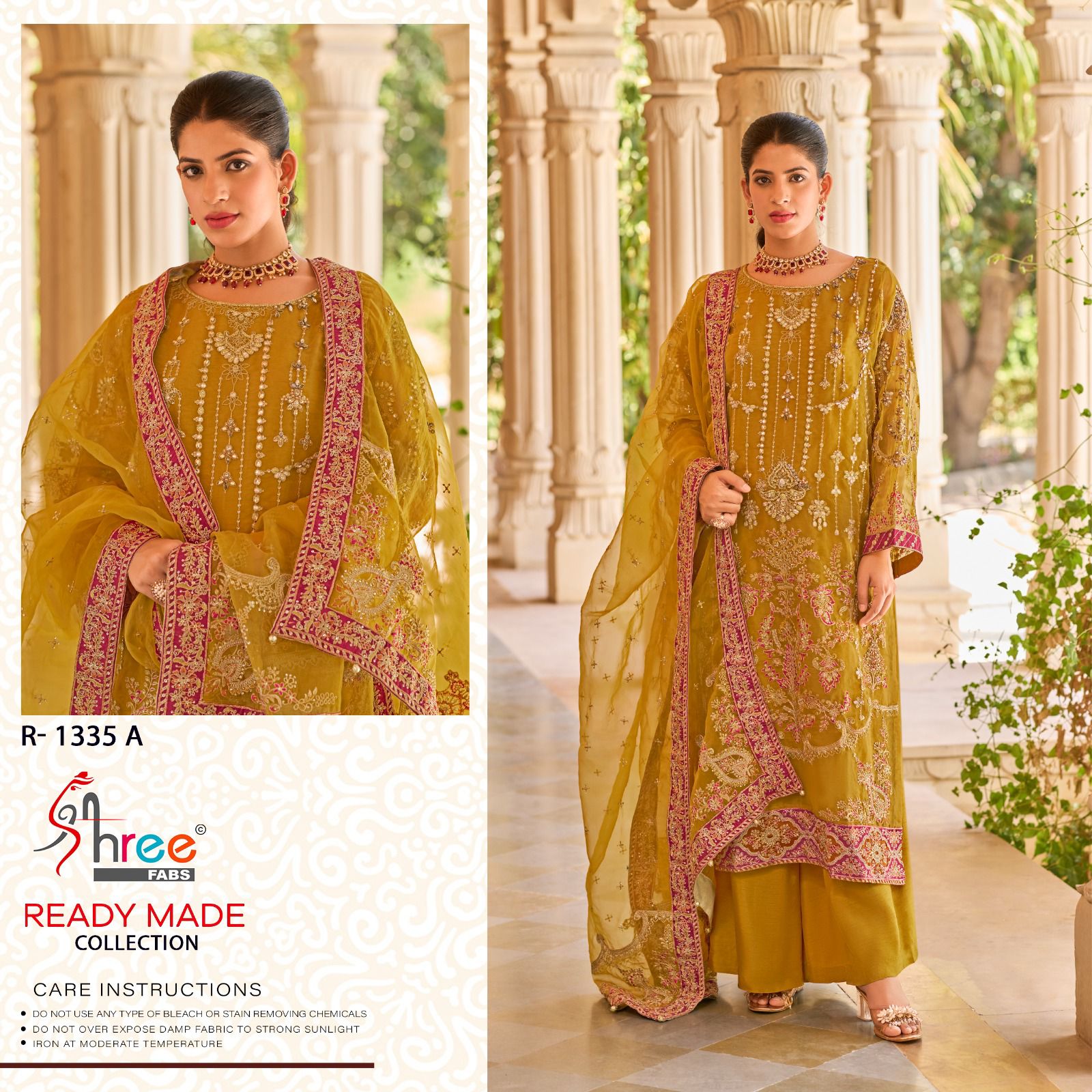 Shree R 1335 A To D Ready Made Pakistani Salwar Suits