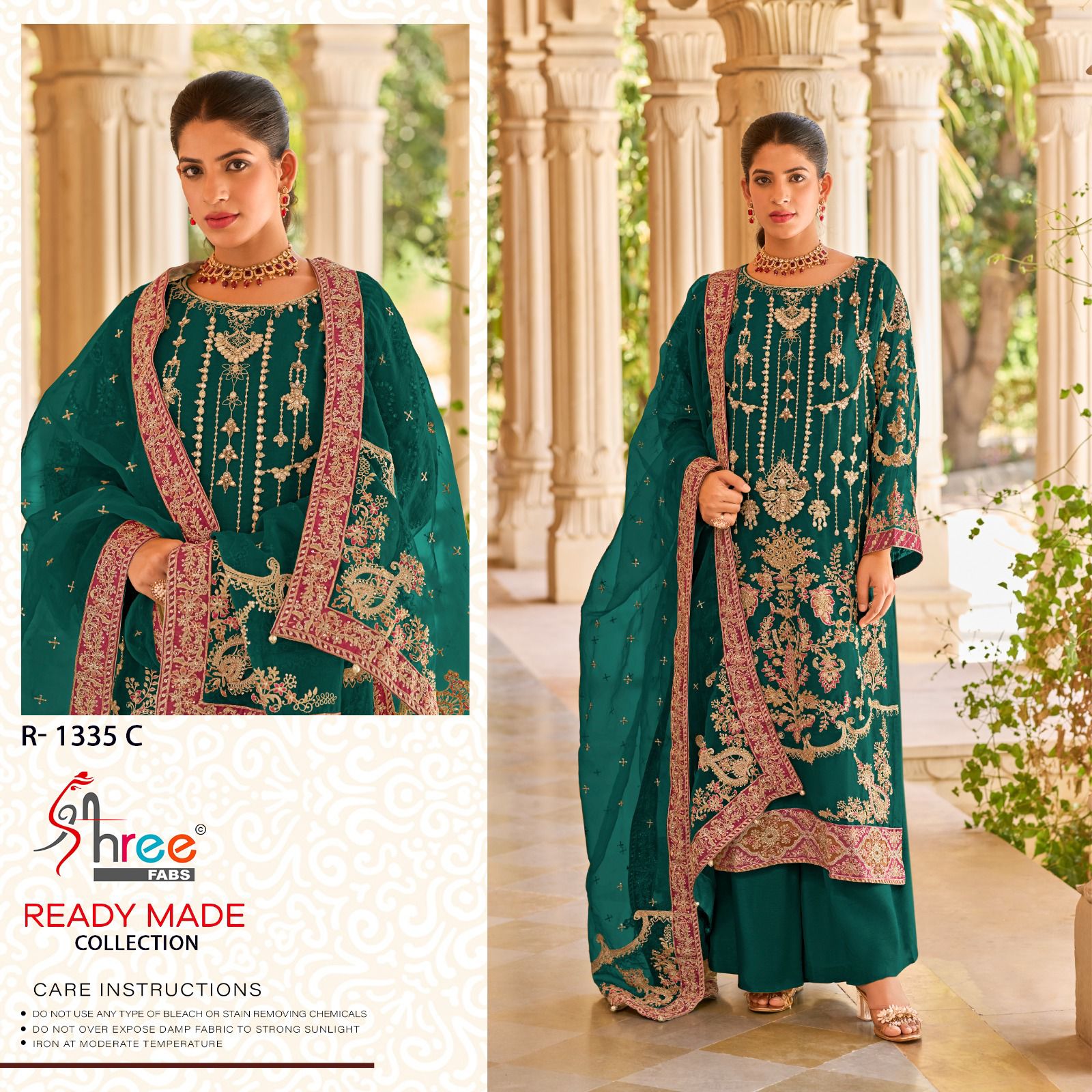 Shree R 1335 A To D Ready Made Pakistani Salwar Suits