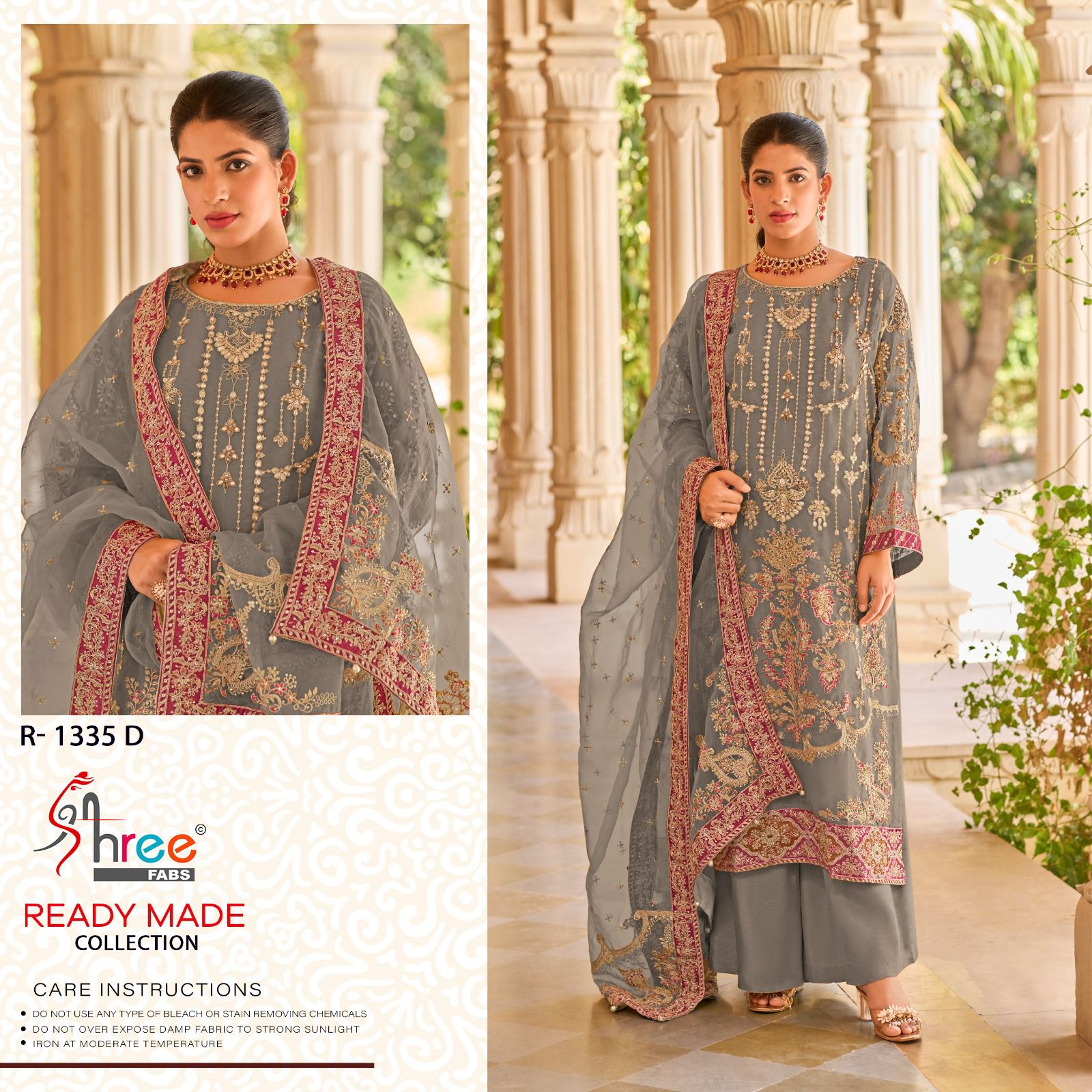 Shree R 1335 A To D Ready Made Pakistani Salwar Suits