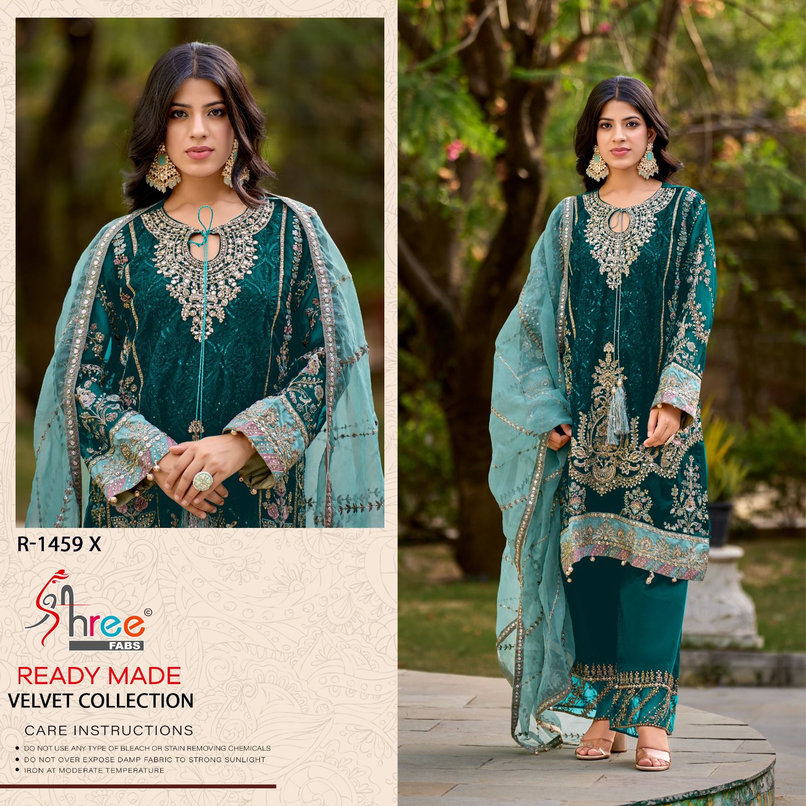 Shree R 1459 Velvet Ready Made Pakistani Salwar Suits