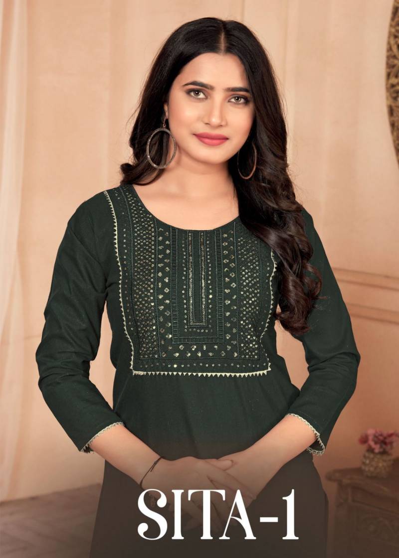 Sita 1 Cotton Slub Fancy Kurti Collection